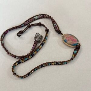 Multicolor Stone wrap bracelet